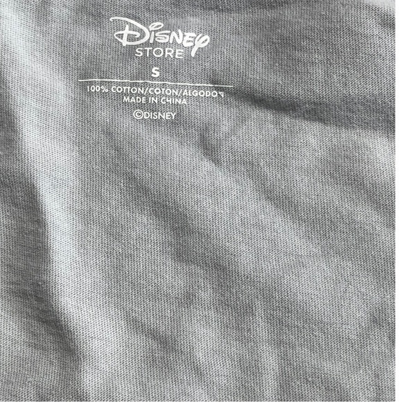 NWT Womens Small Shirt Disney Store Minnie Mouse grey t-shirt short sleeve Core‎ - Picture 3 of 11